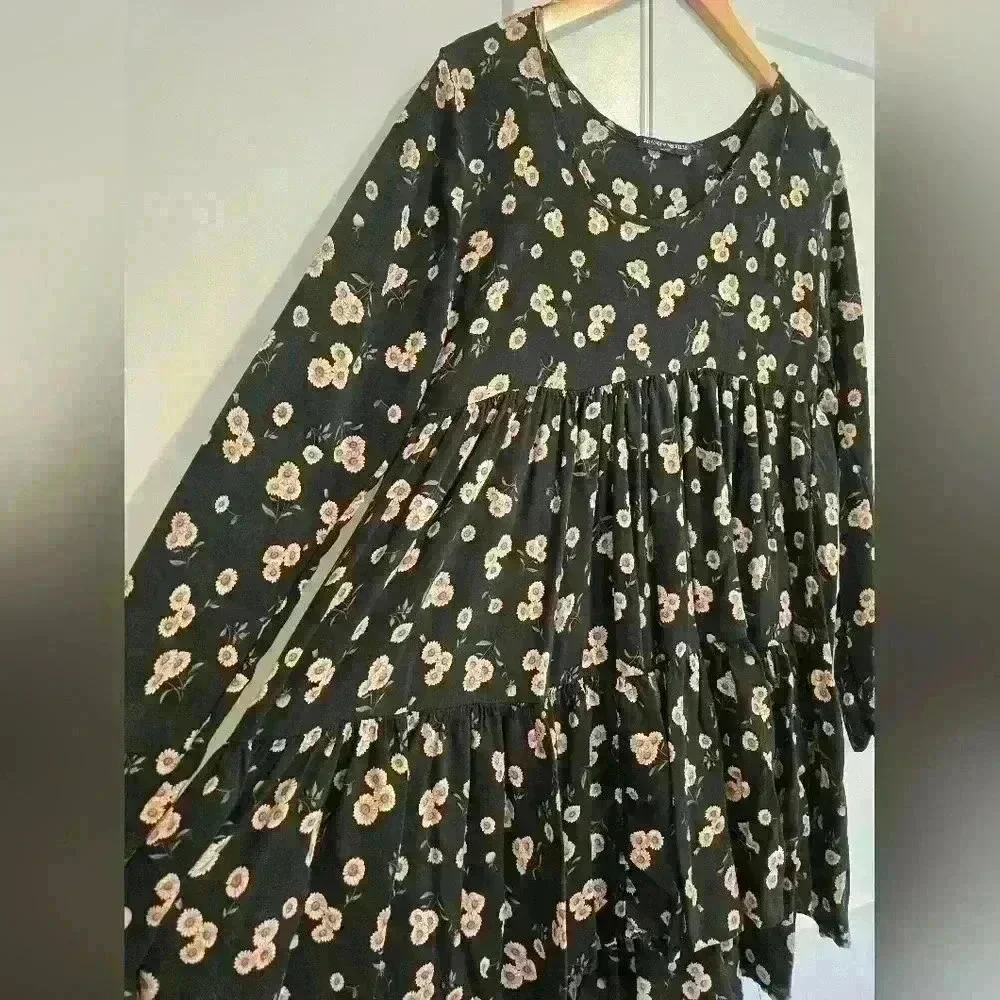 Brandy Melville Floral Babydoll Dress
